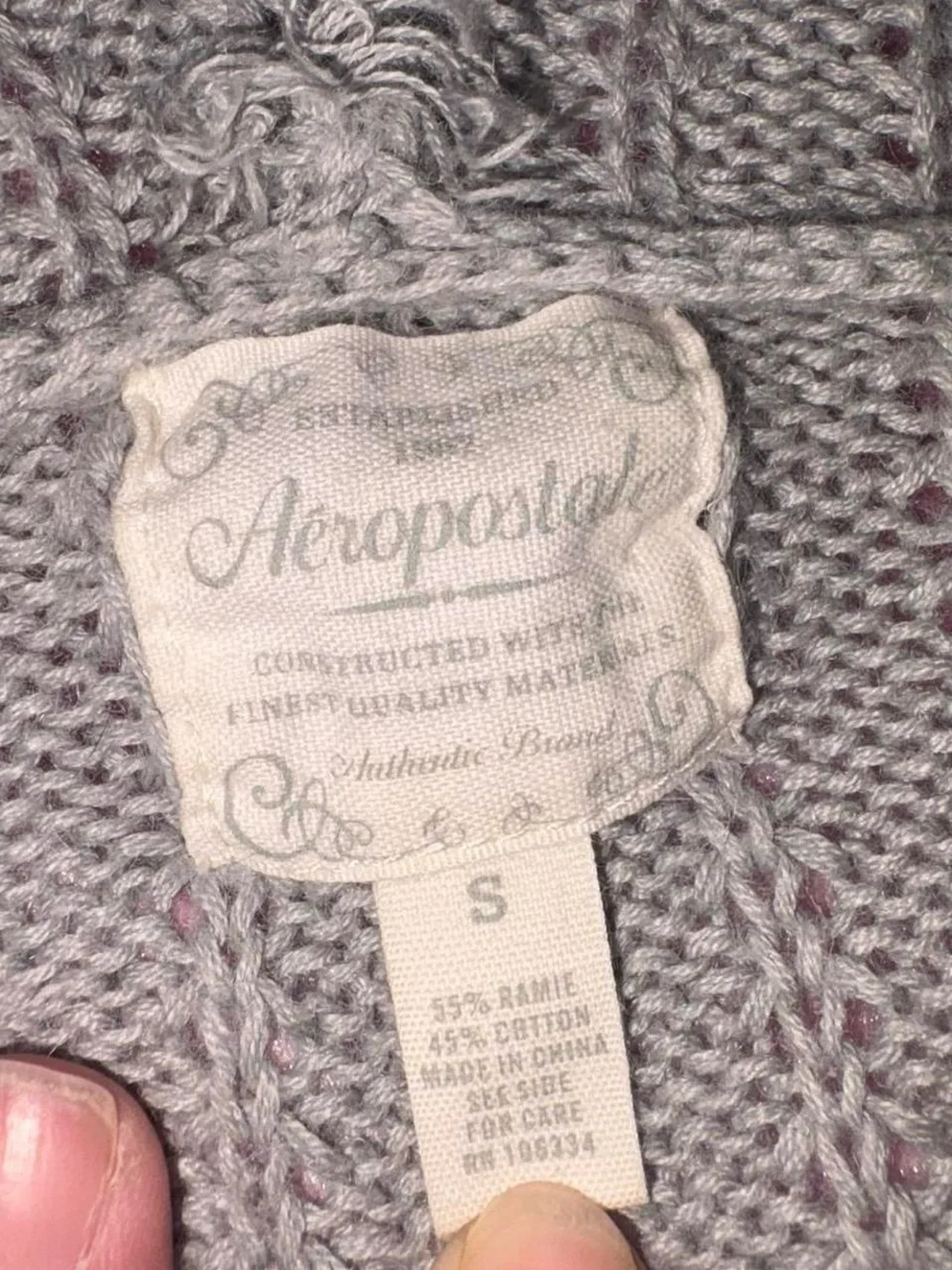 RARE vtg y2k tie waist hooded cardigan - aeropostale, sz sm PRICE FIRM
